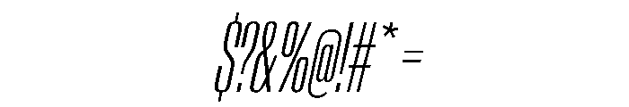 AntarcticaVAR UltraCondensedExtraLightItalicContrast Instance Font OTHER CHARS