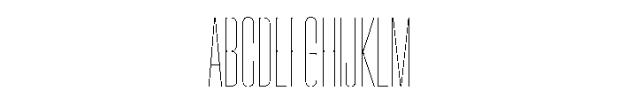 AntarcticaVAR UltraCondensedHairlineContrast Instance Font UPPERCASE