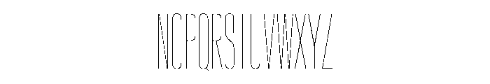 AntarcticaVAR UltraCondensedHairlineContrast Instance Font UPPERCASE