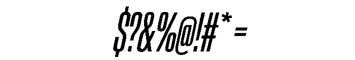 AntarcticaVAR UltraCondensedItalic Instance Font OTHER CHARS