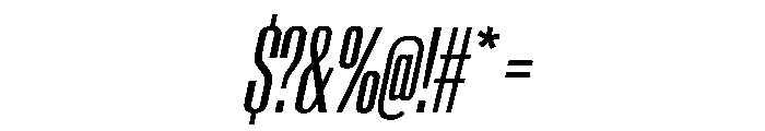 AntarcticaVAR UltraCondensedItalicContrast Instance Font OTHER CHARS