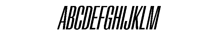 AntarcticaVAR UltraCondensedItalicContrast Instance Font UPPERCASE