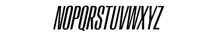 AntarcticaVAR UltraCondensedItalicContrast Instance Font UPPERCASE