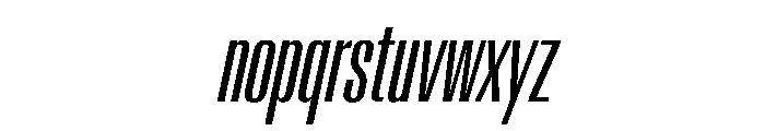 AntarcticaVAR UltraCondensedItalicContrast Instance Font LOWERCASE