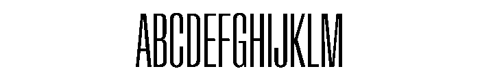 AntarcticaVAR UltraCondensedLightContrast Instance Font UPPERCASE