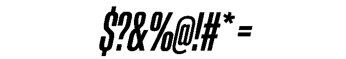 AntarcticaVAR UltraCondensedMediumItalic Instance Font OTHER CHARS
