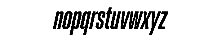 AntarcticaVAR UltraCondensedMediumItalic Instance Font LOWERCASE