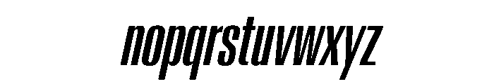 AntarcticaVAR UltraCondensedMediumItalicContrast Instance Font LOWERCASE