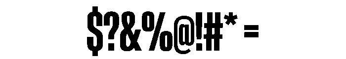 AntarcticaVAR UltraCondensedSemiBold Instance Font OTHER CHARS