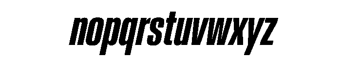 AntarcticaVAR UltraCondensedSemiBoldItalic Instance Font LOWERCASE