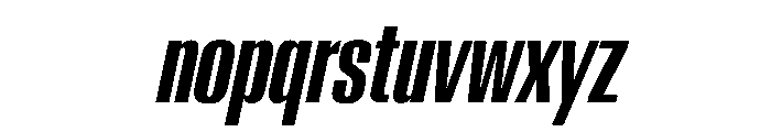 AntarcticaVAR UltraCondensedSemiBoldItalicContrast Instance Font LOWERCASE
