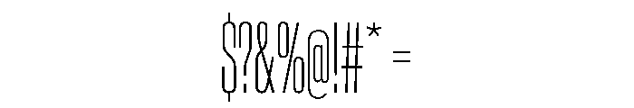 AntarcticaVAR UltraCondensedThin Instance Font OTHER CHARS
