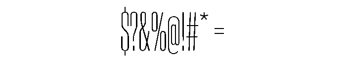 AntarcticaVAR UltraCondensedThinContrast Instance Font OTHER CHARS
