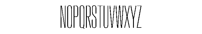 AntarcticaVAR UltraCondensedThinContrast Instance Font UPPERCASE