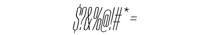 AntarcticaVAR UltraCondensedThinItalicContrast Instance Font OTHER CHARS