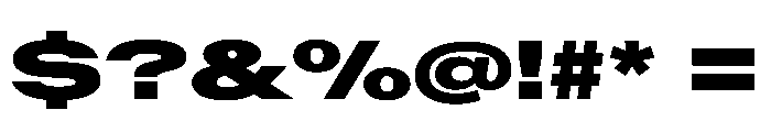 AntarcticaVAR UltraExpandedBlack Instance Font OTHER CHARS