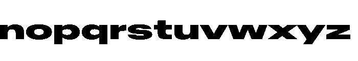 AntarcticaVAR UltraExpandedBlack Instance Font LOWERCASE