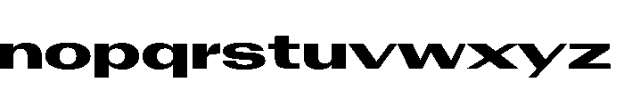 AntarcticaVAR UltraExpandedBlackContrast Instance Font LOWERCASE