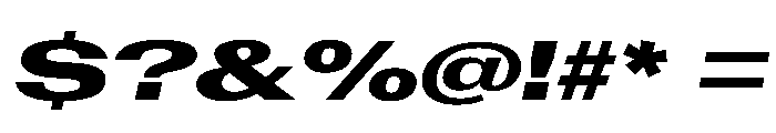 AntarcticaVAR UltraExpandedBlackItalicContrast Instance Font OTHER CHARS