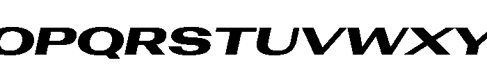 AntarcticaVAR UltraExpandedBlackItalicContrast Instance Font UPPERCASE