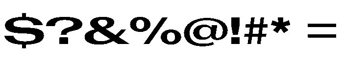 AntarcticaVAR UltraExpandedBoldContrast Instance Font OTHER CHARS