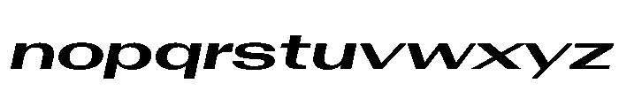 AntarcticaVAR UltraExpandedBoldItalicContrast Instance Font LOWERCASE