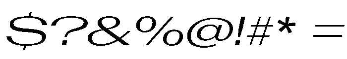 AntarcticaVAR UltraExpandedBookItalicContrast Instance Font OTHER CHARS