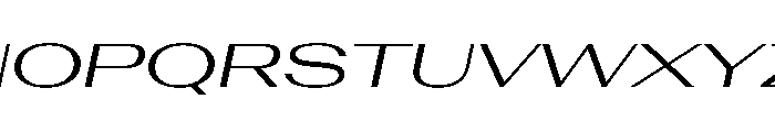 AntarcticaVAR UltraExpandedBookItalicContrast Instance Font UPPERCASE