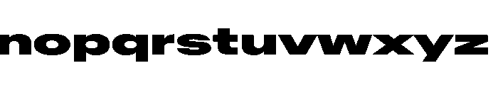 AntarcticaVAR UltraExpandedExtraBlack Instance Font LOWERCASE