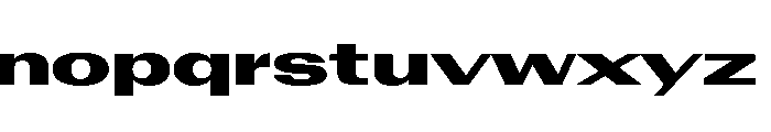 AntarcticaVAR UltraExpandedExtraBlackContrast Instance Font LOWERCASE