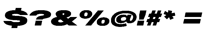 AntarcticaVAR UltraExpandedExtraBlackItalic Instance Font OTHER CHARS