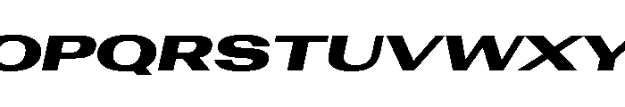 AntarcticaVAR UltraExpandedExtraBlackItalicContrast Instance Font UPPERCASE
