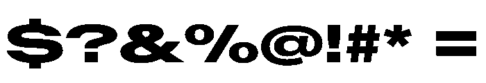 AntarcticaVAR UltraExpandedExtraBold Instance Font OTHER CHARS