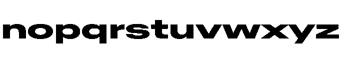 AntarcticaVAR UltraExpandedExtraBold Instance Font LOWERCASE