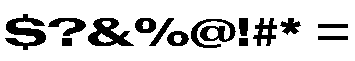 AntarcticaVAR UltraExpandedExtraBoldContrast Instance Font OTHER CHARS