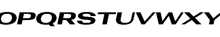 AntarcticaVAR UltraExpandedExtraBoldItalicContrast Instance Font UPPERCASE
