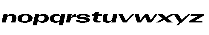 AntarcticaVAR UltraExpandedExtraBoldItalicContrast Instance Font LOWERCASE