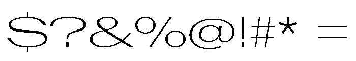 AntarcticaVAR UltraExpandedExtraLightContrast Instance Font OTHER CHARS