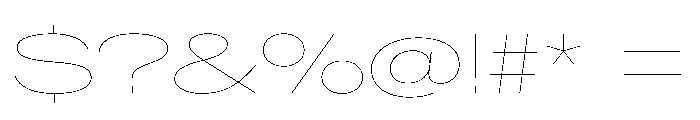AntarcticaVAR UltraExpandedHairline Instance Font OTHER CHARS