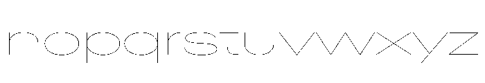 AntarcticaVAR UltraExpandedHairline Instance Font LOWERCASE