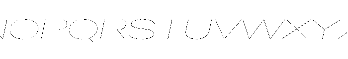 AntarcticaVAR UltraExpandedHairlineItalic Instance Font UPPERCASE