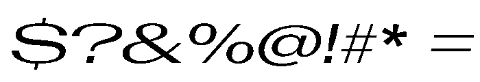 AntarcticaVAR UltraExpandedItalicContrast Instance Font OTHER CHARS