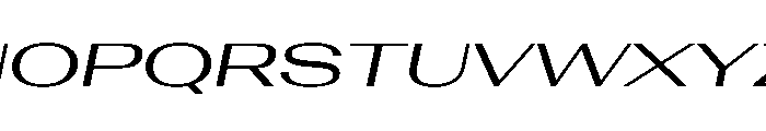 AntarcticaVAR UltraExpandedItalicContrast Instance Font UPPERCASE