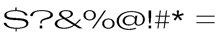 AntarcticaVAR UltraExpandedLightContrast Instance Font OTHER CHARS