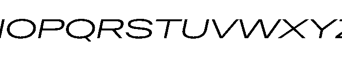 AntarcticaVAR UltraExpandedLightItalic Instance Font UPPERCASE