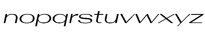 AntarcticaVAR UltraExpandedLightItalicContrast Instance Font LOWERCASE
