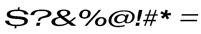 AntarcticaVAR UltraExpandedMediumItalicContrast Instance Font OTHER CHARS