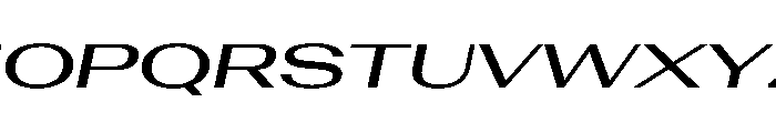 AntarcticaVAR UltraExpandedMediumItalicContrast Instance Font UPPERCASE