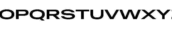 AntarcticaVAR UltraExpandedSemiBold Instance Font UPPERCASE