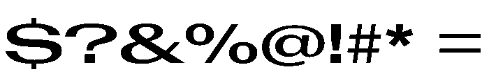 AntarcticaVAR UltraExpandedSemiBoldContrast Instance Font OTHER CHARS